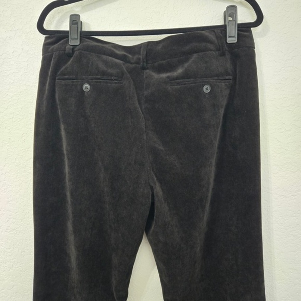 Norma Kamali Corduroy Pants Black Career Office Business Casual Size 12 - Picture 3 of 7